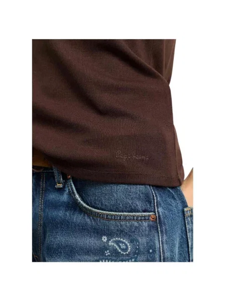 Tricou Pepe Jeans maro