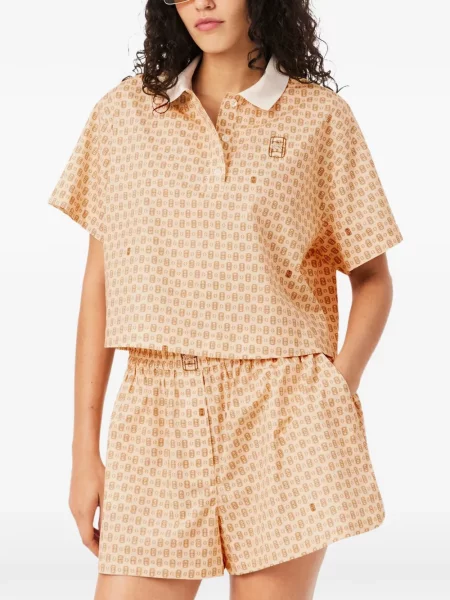 Top Lacoste cu imagine tenis