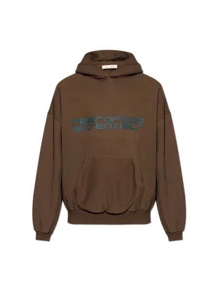 Bluza z kapturem Fear Of God brązowa