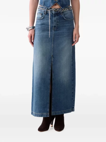 Lung fustă din denim Liu Jo albastru