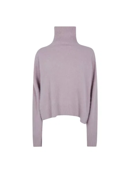 Sweter C.t.plage wełniany z długim rękawem różowy