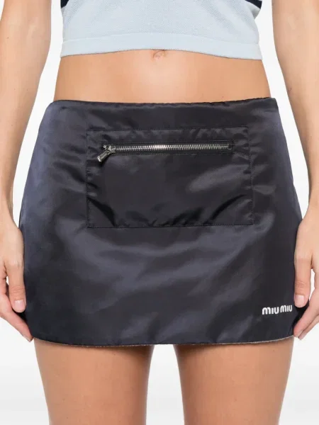 Fusta mini Miu Miu albastru