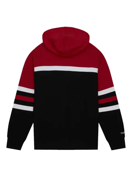 Pulover Mitchell & Ness cu glugă negru