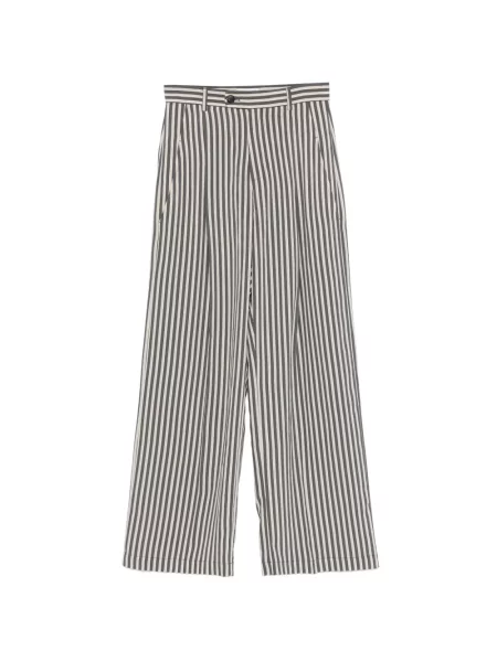 Pantaloni Tela cu dungi gri