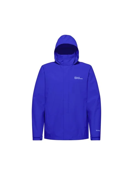 Pánska bunda do dažďa Jack Wolfskin Trailtime 2L vibrant blue modrá