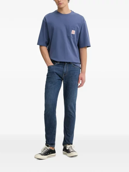 Blugi cu picior larg Levi's® de catifea cord albastru