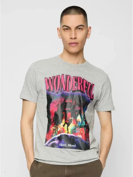 Tricou Mister Tee gri