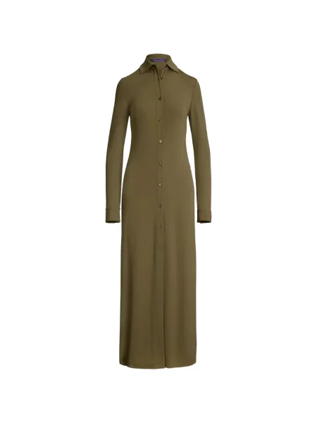 Rochie tip cămașă Ralph Lauren Collection de costum verde