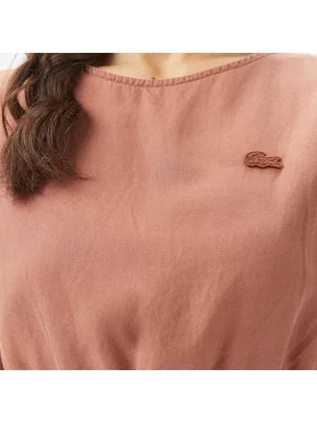 Lacoste блузка Regular Fit коричнева