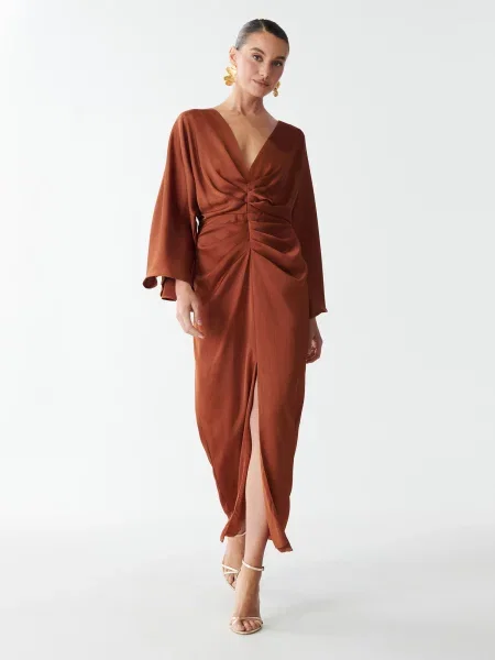 Sável Rochie de seară Deliliah închis portocaliu