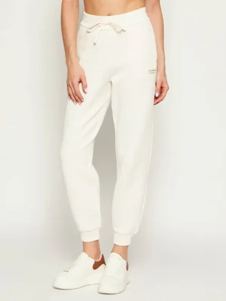 Armani Exchange pantaloni de trening uni bej