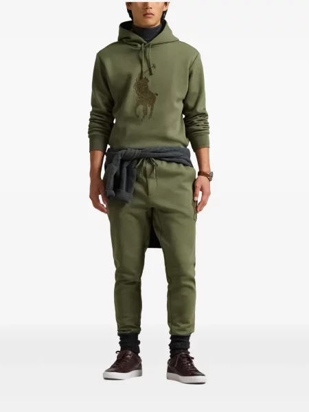 Fleece καρό κασκέτο Polo Ralph Lauren πράσινο
