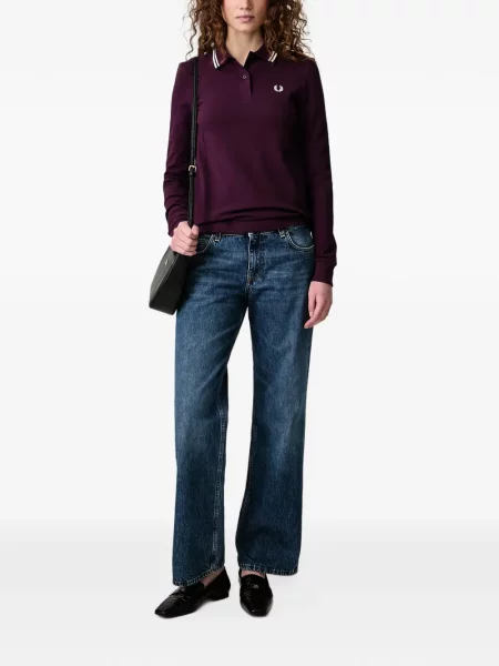 Dugo top Fred Perry ljubičasta