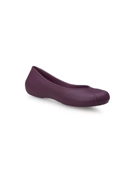 Tenisky Crocs bez podpätku vínová