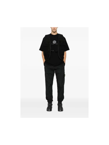 Koszulka Stone Island z kamieniami czarna