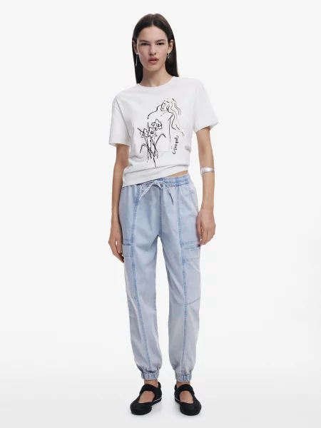 Desigual Tricou Paraguay alb