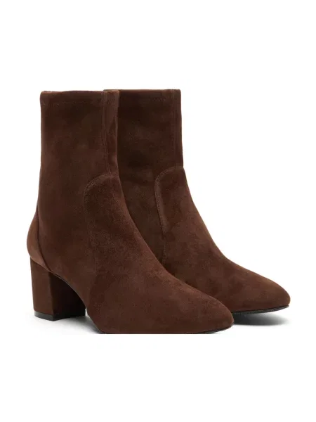 Botki Stuart Weitzman zamszowe brązowe