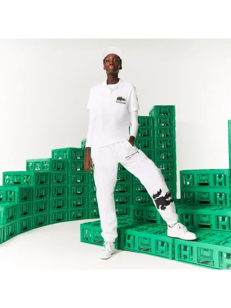 Классическое поло Lacoste белое
