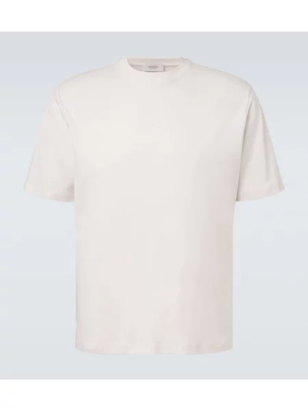Tricou Agnona de mătase alb