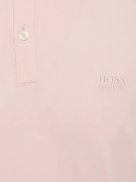 Polo Boss cu broderie roz