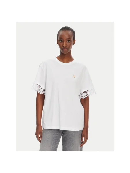 TWINSET Póló Relaxed Fit fehér