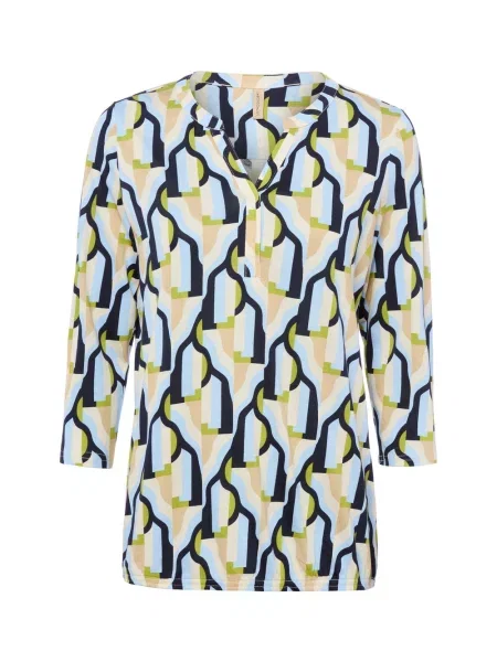 Soyaconcept® Koszula Felicity Kobiety Dżersej wzorzysty S niebieski