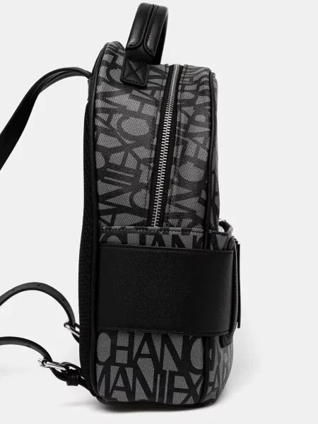 Рюкзак Armani Exchange малий візерунок бежевий