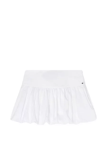 Fusta mini Armani Exchange alb