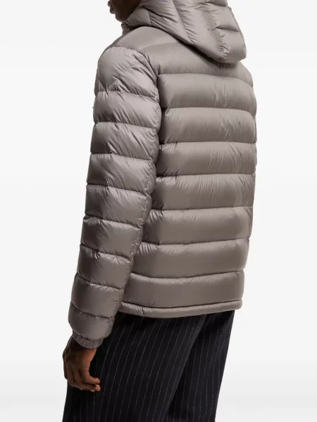 Geacă Moncler cu glugă gri