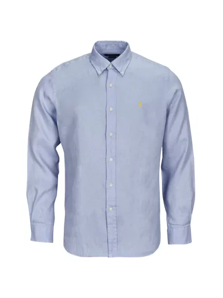 Srajca Polo Ralph Lauren z dolgimi rokavi modra