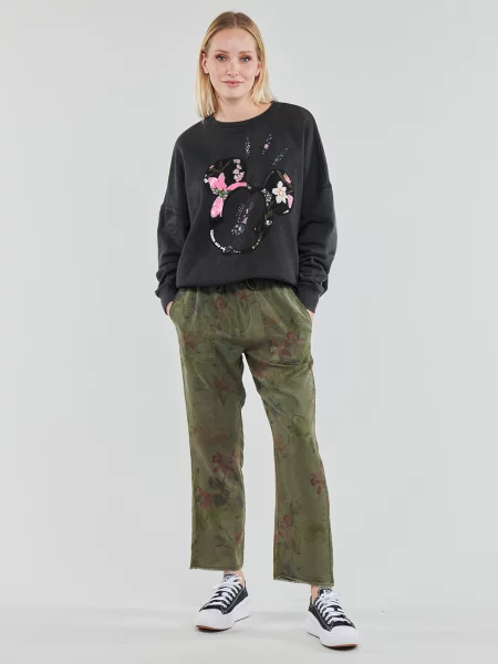 Pantaloni Desigual cu model floral