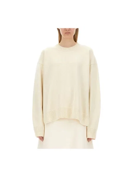 Sweter Jil Sander wełniany beżowy