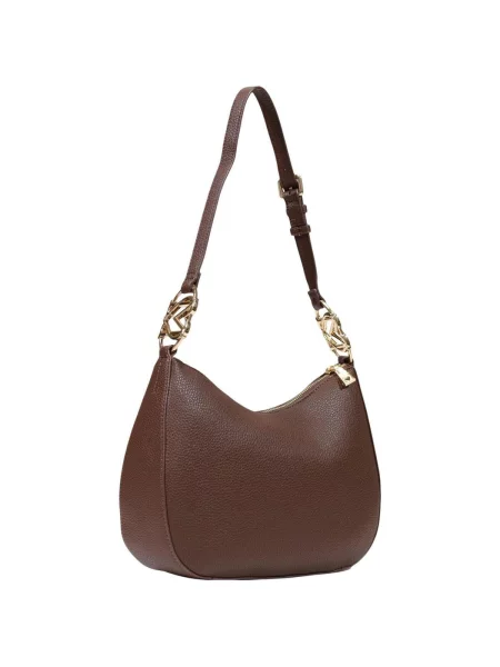 Hobo kabelka Love Moschino z ekologickej kože hnedá