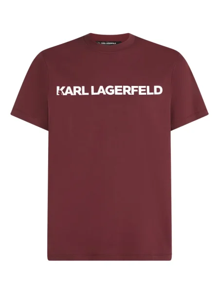 Tricou Karl Lagerfeld cu imagine roșu