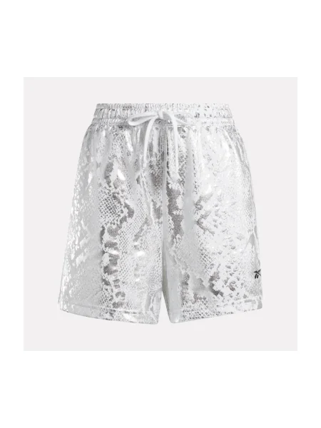 Pantaloni scurți de sport Reebok Sport cu imagine alb
