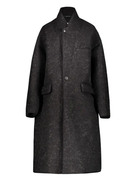 Palton Maison Margiela din jacard negru