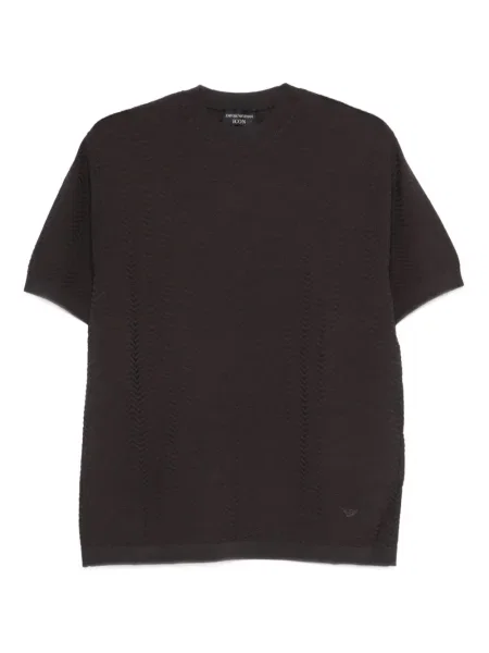 Tricou Emporio Armani scurt gri