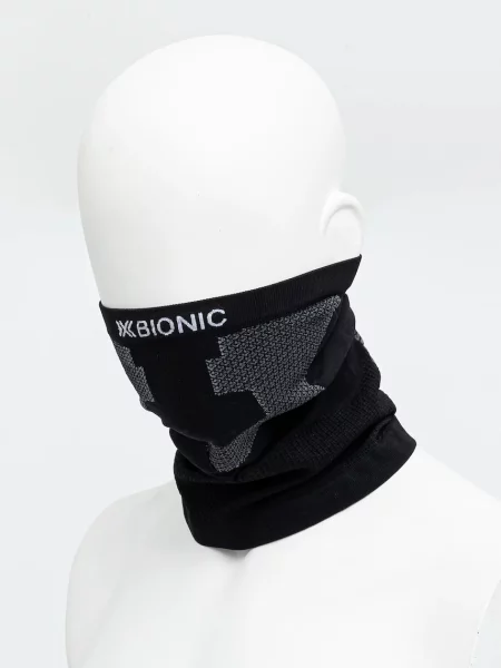 Кръгъл шал X-Bionic с десен черно