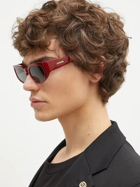 Солнцезащитные очки Jacquemus бордовые