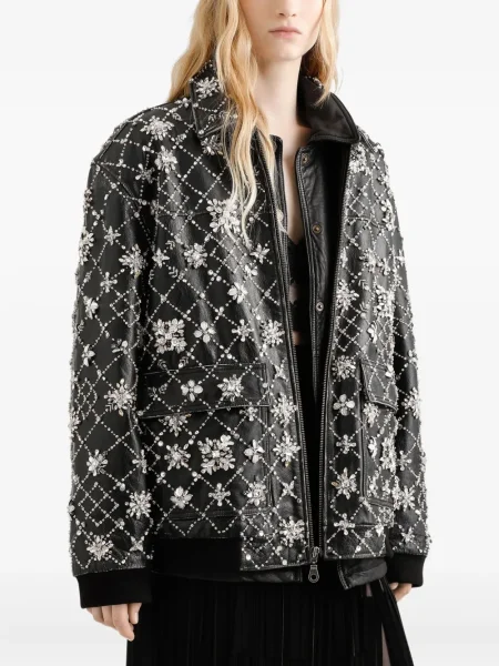 Palton Dolce & Gabbana din piele negru