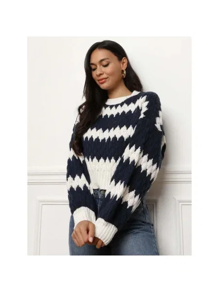 Pulover La Modeuse albastru