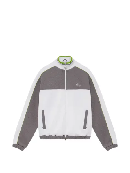 Hanorac cu fermoar Casablanca din jacard tenis gri