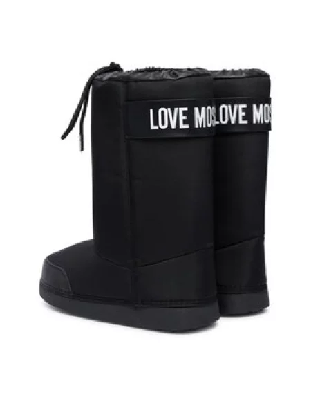 LOVE MOSCHINO Škornji za sneg črna
