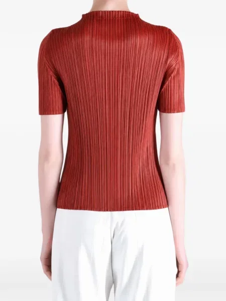 Bluză Pleats Please Issey Miyake roșu