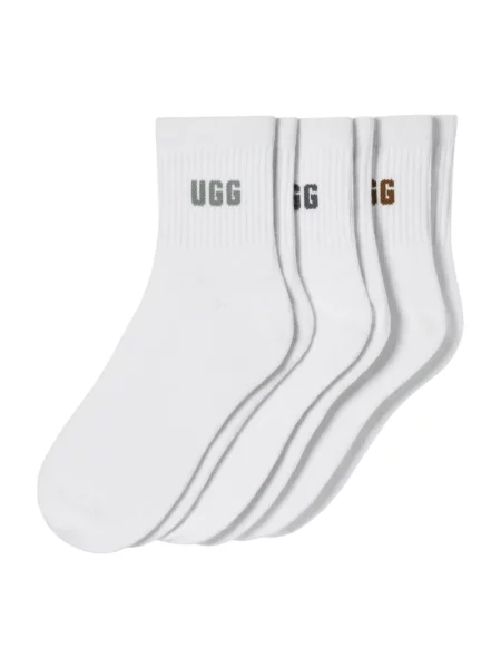 Skarpety Ugg z logo białe