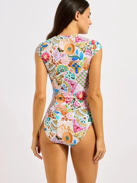 Seafolly jednodielne plavky dámske Zip Front