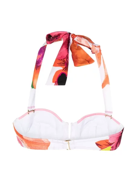 Gėlėtas raštuotas bikinis Camilla balta