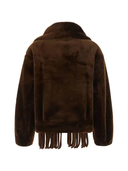 Reversibil palton Urbancode cu franjuri maro