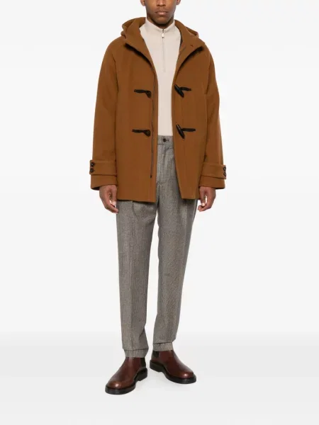 Pantaloni Tagliatore cu model pepito maro