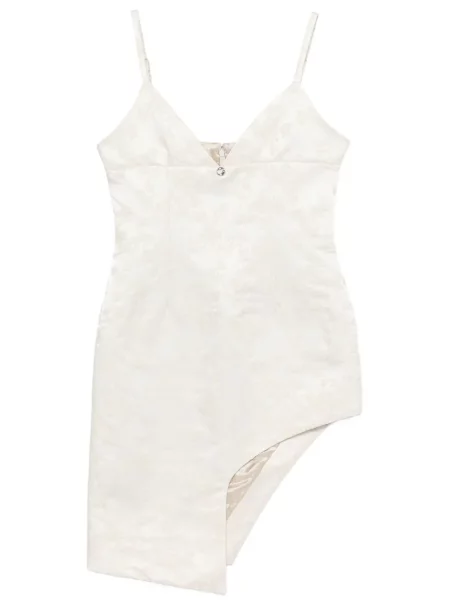 Sukienka mini Coperni w kwiatki żakardowa asymetryczna